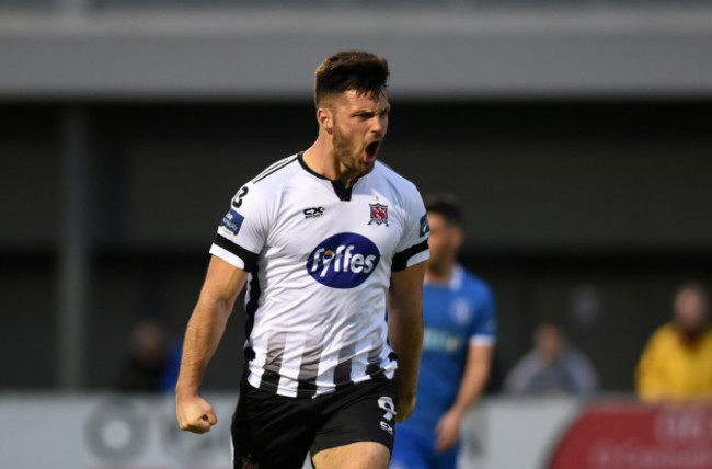 Patrick Hoban celebrates scoring their first goal