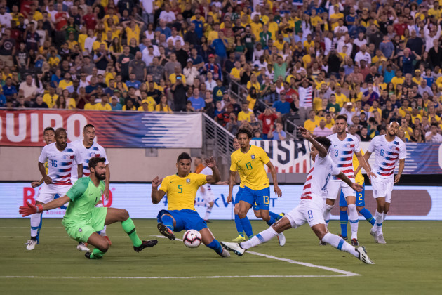 2018 Soccer - Brazil defeats United States 2 to 0