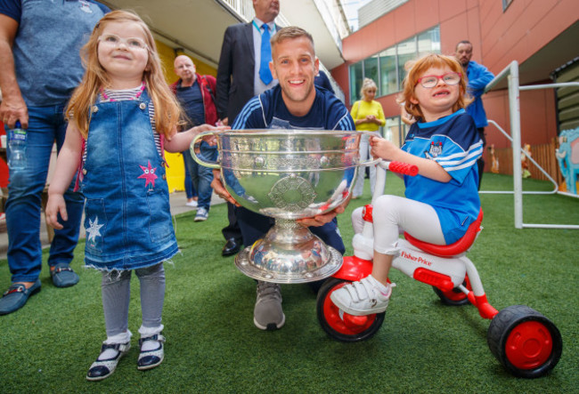 Jonny Cooper with Dawn Fahy and Zoe Lonergan