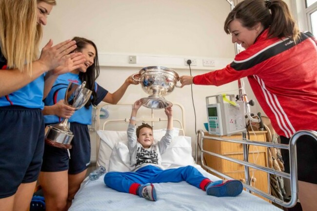 Niamh Ni Chaoimh and Aileen Sheehan with Morgan Boylan