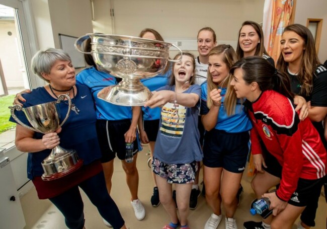 Cork players with Sally Fox