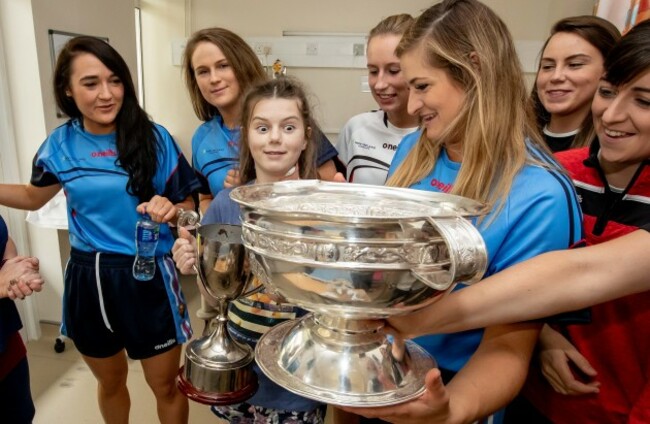 Cork players with Sally Fox