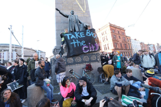 Take Back the City activists protest