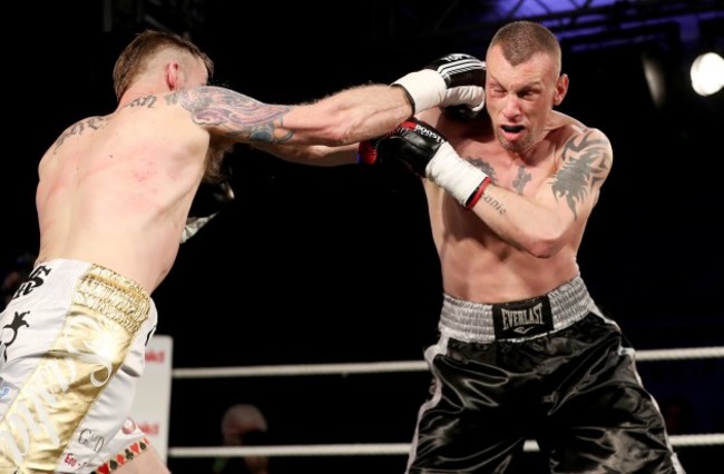 Roy Sheahan in action against JJ McDonagh