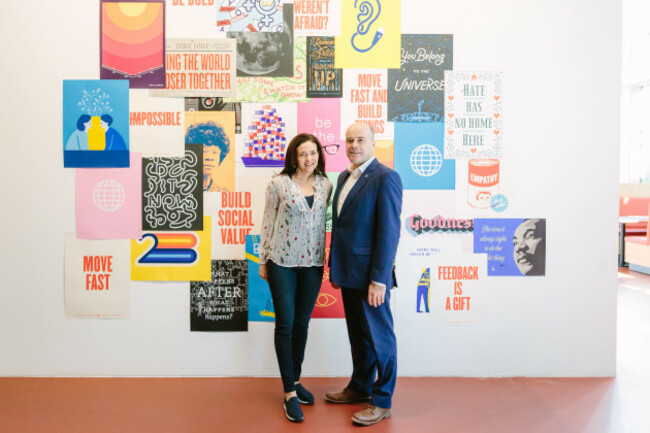 Minister Naughten with Sheryl Sandberg FB HQ (1)