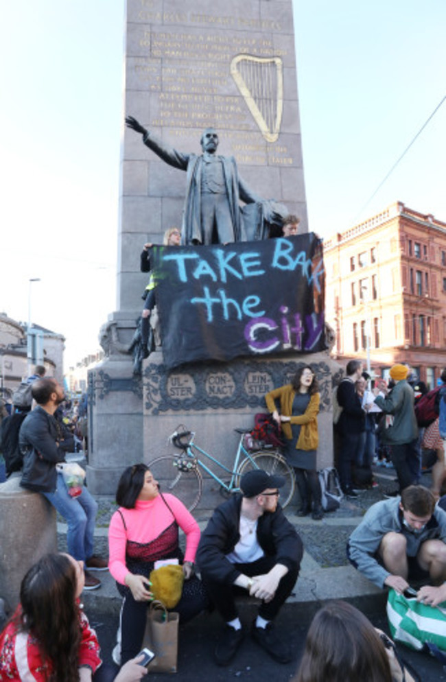 Take Back the City activists protest
