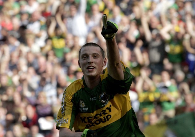 Kieran Donaghy celebrates his goal