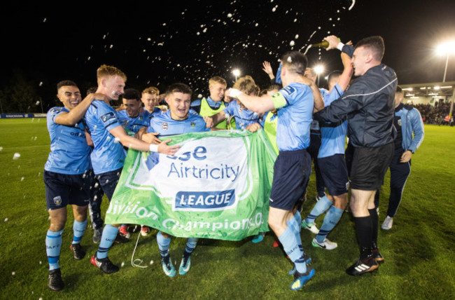 UCD celebrate winning the SSE Airtricity League first division