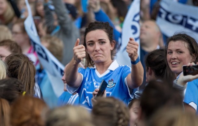 Niamh McEvoy celebrates