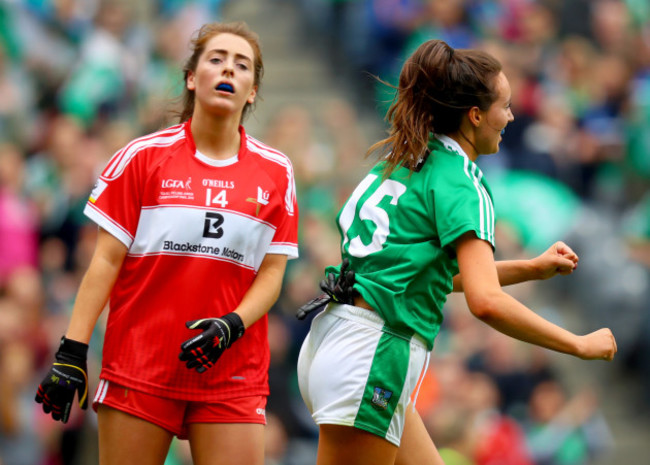 Mairead Kavanagh celebrates scoring her second goal