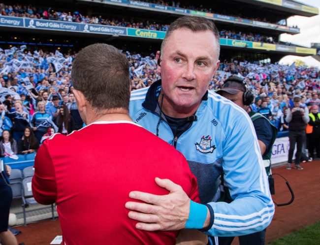 Mick Bohan with Ephie Fitzgerald after the game