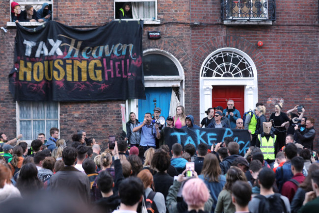 Take Back the City activists protest