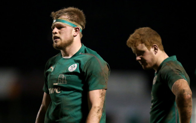 Joe Joyce and Peadar Timmins dejected