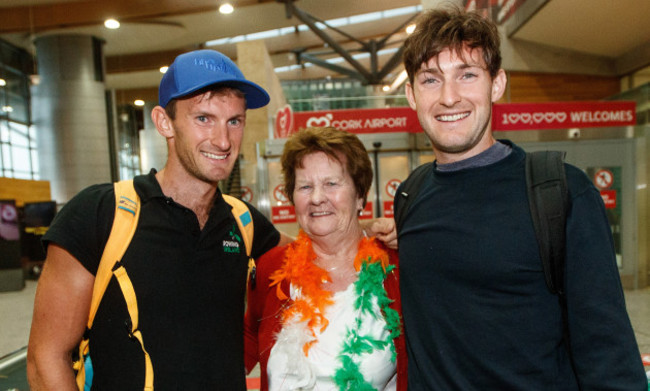 Gary and Paul O'Donovan with his grandmother Mary Doab