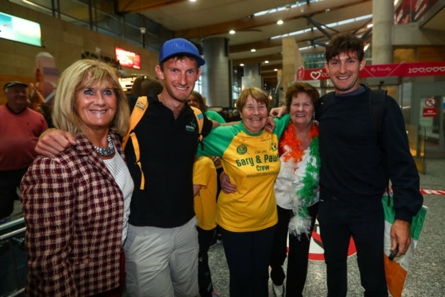 Gary and Paul O'Donovan with their grandmother Mary Doab and their grandaunts Ina Lynch and Rosarie O'Leary