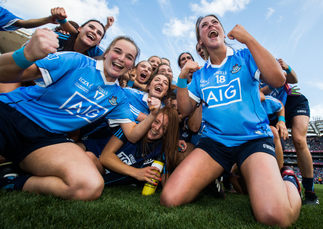 Dublin celebrate after the game