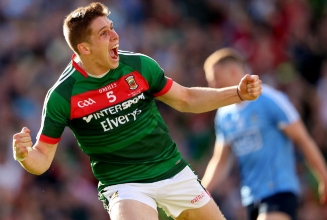 Lee Keegan celebrates scoring his sides first goal