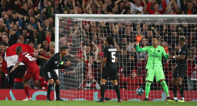 Liverpool v Paris Saint-Germain - UEFA Champions League - Group C - Anfield