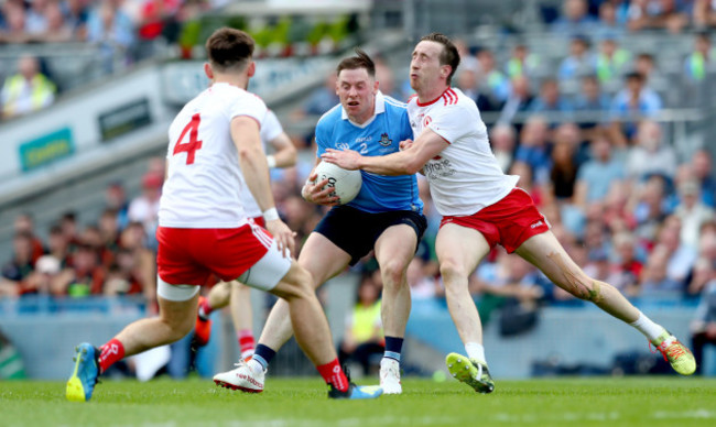 Padraig Hampsey and Colm Cavanagh with Philip McMahon