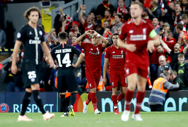 Liverpool v Paris Saint-Germain - UEFA Champions League - Group C - Anfield