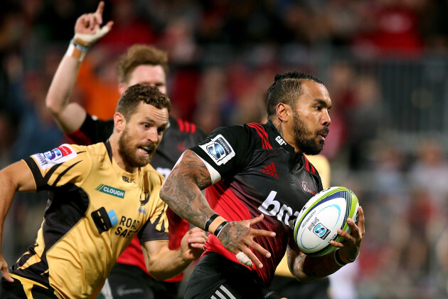 Digby Ioane on his way to scoring a try