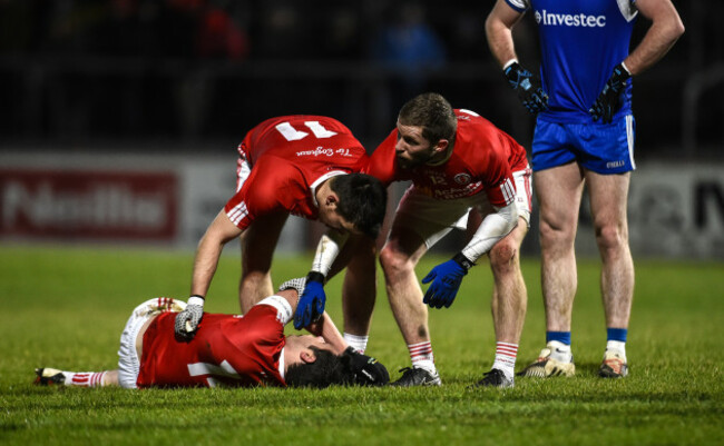 Sean Cavanagh down injured