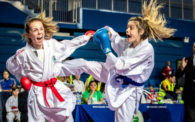 Action from the Irish Karate International Open