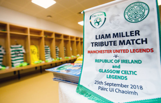 A view of Celtic  Ireland Legends changing room