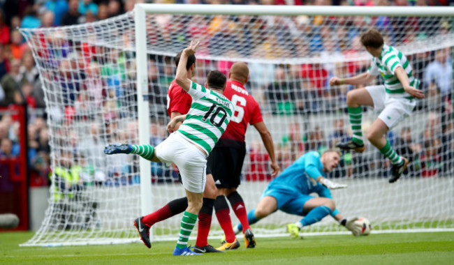 Robbie Keane scores his side's opening goal