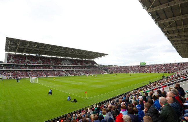 A view of the crowd at the game