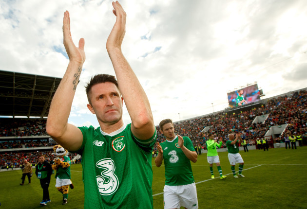 Robbie Keane after the game