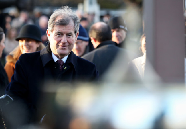 JP McManus looks on at The Irish Gold Cup before the presentation