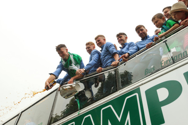 Kyle Hayes and members of the Limerick team