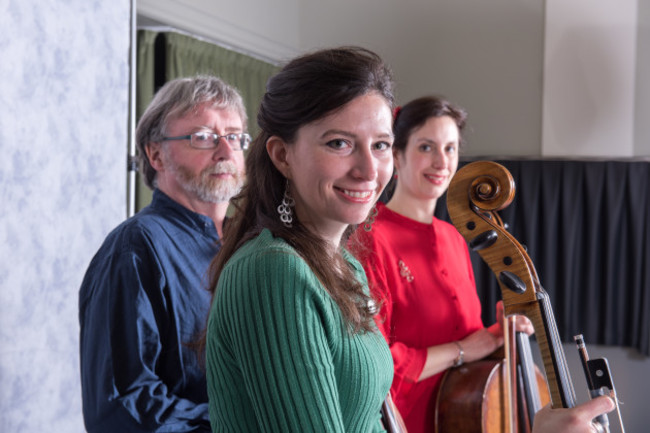 Niall O'Loughlin, Katie Tertell (centre), Violetta Muth RTÉ NSO Cello Section