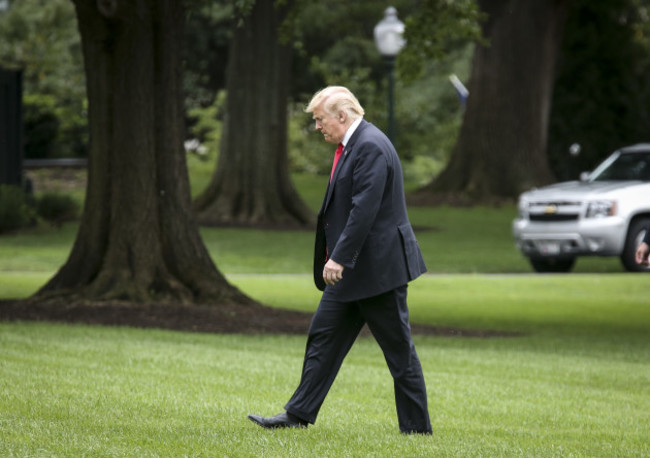 President Trump Returns to the White House after United Nations General Assembly