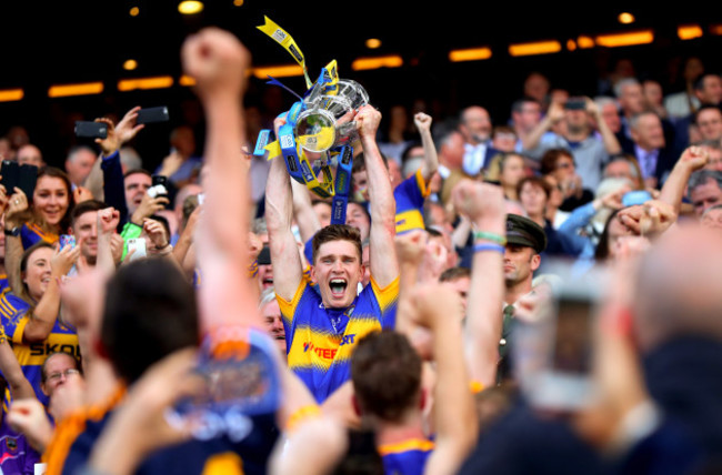 Brendan Maher lifts the trophy