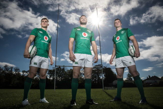 Garry Ringrose, Robbie Henshaw and James Ryan