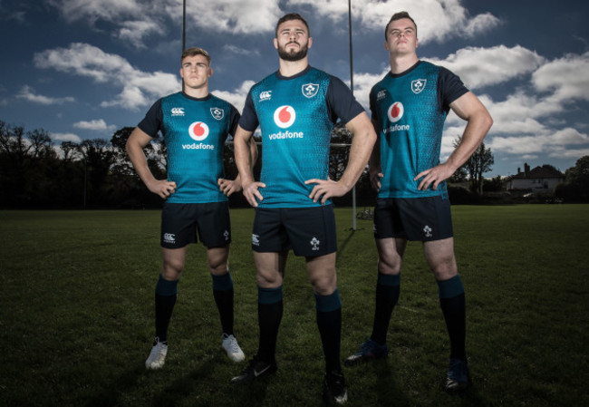 Garry Ringrose, Robbie Henshaw and James Ryan