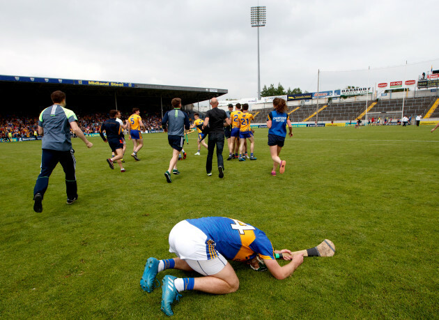 Noel McGrath dejected after the game