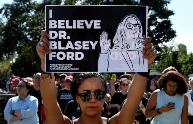 People protest against Us Supreme Court nominee Brett Kavanaugh - DC