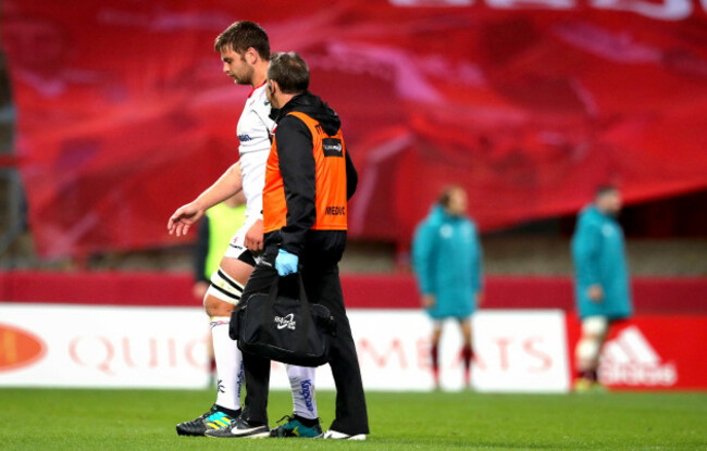 Iain Henderson goes off for a HIA