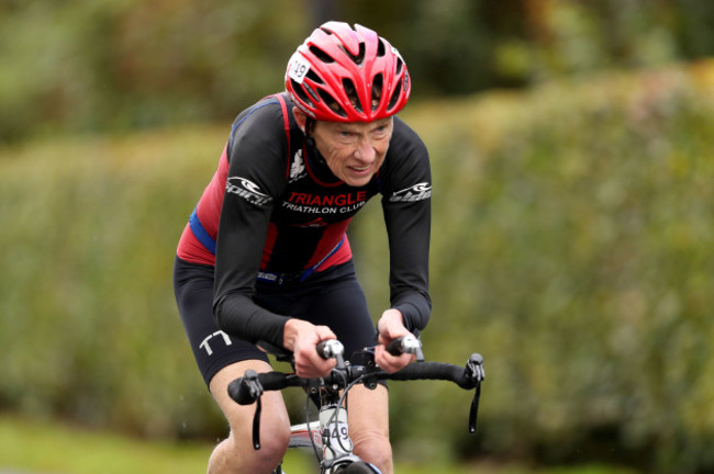 Anne Paul during the bike leg