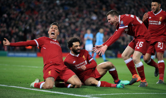 Liverpool v Manchester City - UEFA Champions League - Quarter Final - First Leg - Anfield