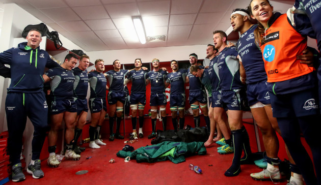Connacht celebrate after the game