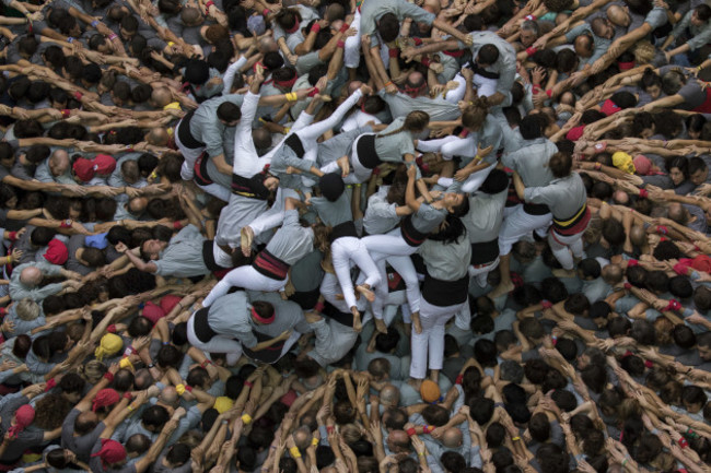 Spain Catalonia Human Tower