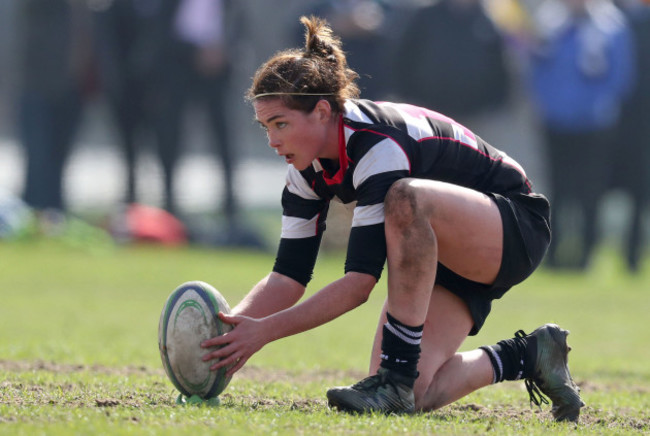 Nora Stapleton attempts a penalty kick