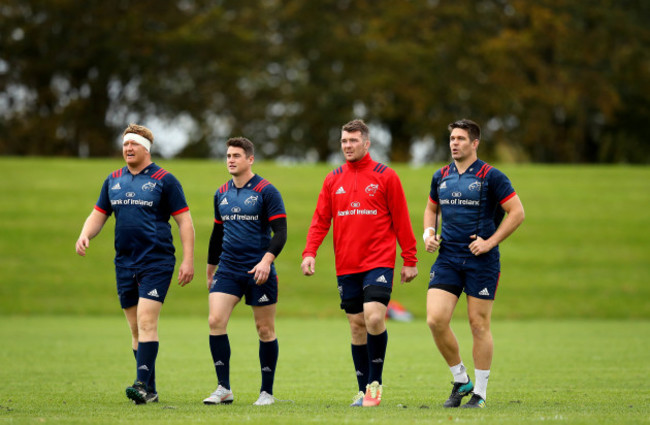 Stephen Archer, Ronan O'Mahony, Peter O'Mahony and Billy Holland