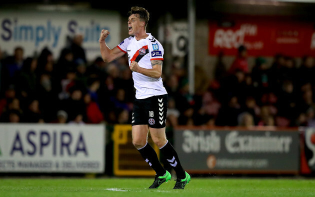 Ian Morris celebrates scoring