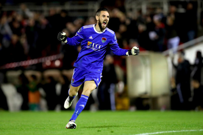 Mark McNulty celebrates his side's first goal