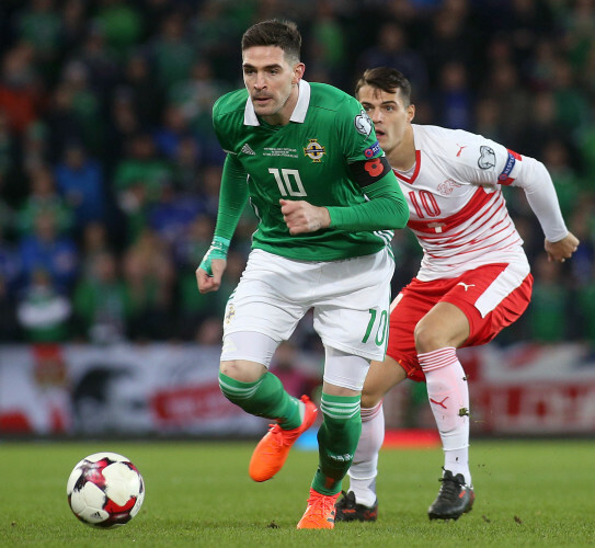 Kyle Lafferty and Granit Xhaka